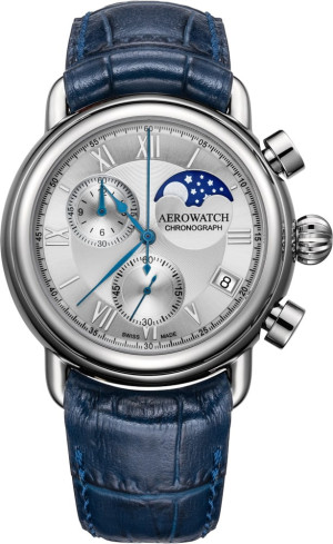 Zegarek Aerowatch 1942 Moon Phase Chronograph Quartz A 78100 AA03 (A78100AA03)