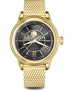 Zegarek Aviator Douglas Moonflight V.1.33.1.344.5 (V13313445)