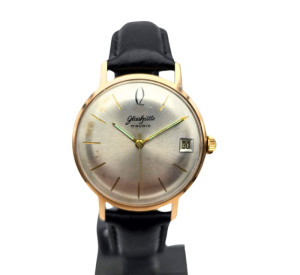 Pozłacany używany zegarek GLASHUTTE 17 rubis - piękny stan!