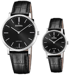 Zestaw dla par Festina Swiss Made 20012/4 + 20013/4 (F20012/4 + F20013/4)