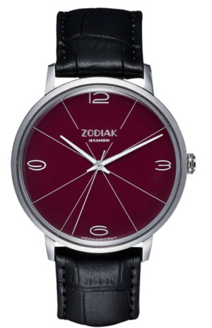 Zegarek Błonie Zodiak Mechaniczny Śliwka 5PB015 (5906391993547) szafirowe szkło