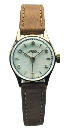Złota 14K Doxa Anti-Magnetic z lat 50. - perfekcyjny stan!
