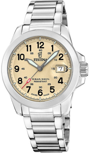 Zegarek Festina Swiss Made 20081/1 (F20081/1) w zestawie z dwoma paskami