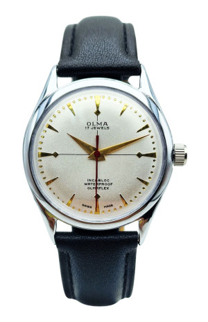 Unikatowa Olma 17 Jewels Olmaflex - piękna renowacja!