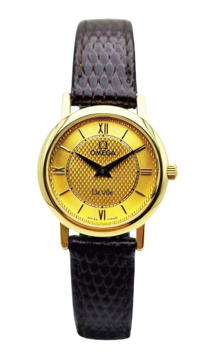 Piękna, złota 18K Omega De Ville z 1998r. - doskonały stan!