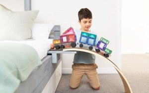 Klocki magnetyczne dla dzieci Pastel Transport Pack 50 el Connetix- sklep z zabawkami online