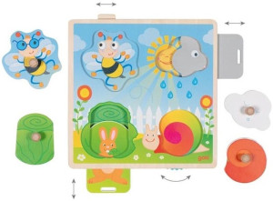 Drewniana układanka W ogrodzie Goki- sklep z zabawkami online