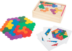 Układanka drewniane Hexagon Small Foot- sklep z zabawkami online