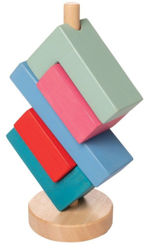 Klocki na paliku z drewna Gunter Manhattan Toy- sklep z zabawkami online