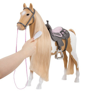 Koń dla lalek Palomino 50 cm z akcesoriami Our Generation- sklep z zabawkami online