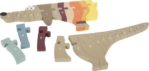 Drewniane puzzle Alfabet jamnik Small Foot- sklep z zabawkami online