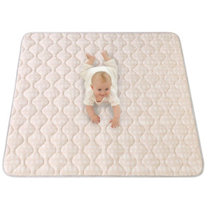 Pikowana mata do zabawy Dywan dziecięcy Square Quilted Play Mat 127 x 127 cm Hygge Beż Hakuna Matte- sklep z zabawkami online