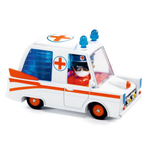Autko Crazy Motors Hurry Ambulance Djeco DJ05468- sklep z zabawkami online