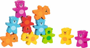 Układanie kolorowych misiów Goki- sklep z zabawkami online