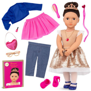 Lalka Amora 46cm z dodatkowymi ubrankami i akcesoriami Elegancki zestaw prezentowy Our Generation- sklep z zabawkami online