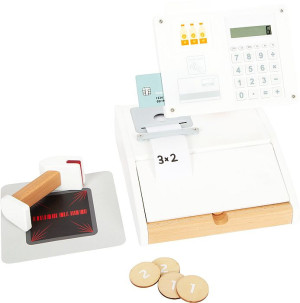 Drewniana kasa fiskalna Fresh Small Foot- sklep z zabawkami online