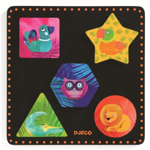 Drewniane puzzle Geochic DJ01050- sklep z zabawkami online