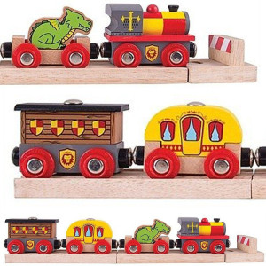 Średniowieczny pociąg drewniany Bigjigs Rail- sklep z zabawkami online