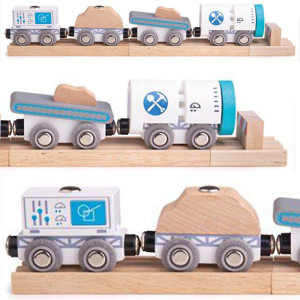 Pociąg wiertniczy Bigjigs Rail- sklep z zabawkami online