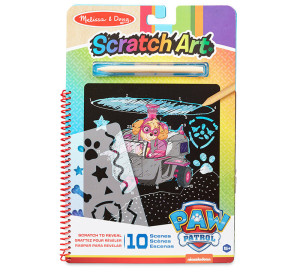 Wydrapywanka zdrapywanka z książką Psi Patrol Scratch Art Pad – Skye Melissa and Doug- sklep z zabawkami online