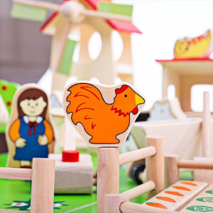 Wesoła farma 48 elementów Bigjigs Toys- sklep z zabawkami online