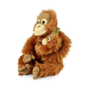 Pluszowy orangutan z dzieckiem 28 cm- sklep z zabawkami online