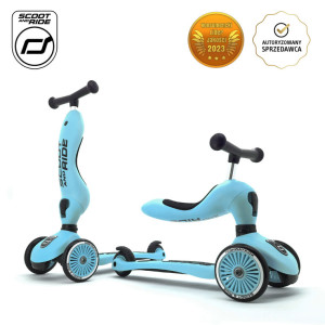 SCOOTANDRIDE Highwaykick1 2w1 Jeździk i hulajnoga 1-5 lat Blueberry- sklep z zabawkami online