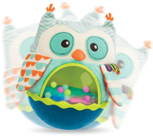 Sowa-kiwajka sensoryczna wańka-wstańka Owl Be Back B.Toys- sklep z zabawkami online