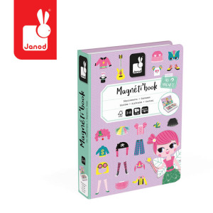 Magnetyczna układanka Dziewczyna Magnetibook Janod- sklep z zabawkami online