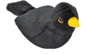 Kos maskotka ptaszek z dźwiękiem 13 cm RSPB Wild Republic- sklep z zabawkami online