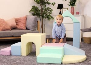 Klocki modułowe Zestaw do zabawy pastelowy Multifunctional Creativity IGLU- sklep z zabawkami online