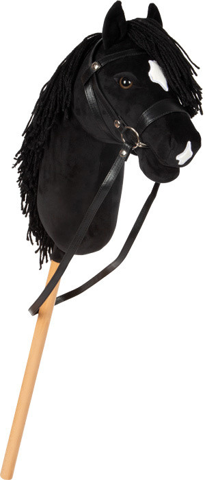 Koń na kiju Eddie czarny Hobby Horse Small Foot- sklep z zabawkami online