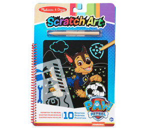 Książeczka zdrapywanka wydrapywanka Psi Patrol Scratch Art Pad – Chase Melissa and Doug- sklep z zabawkami online