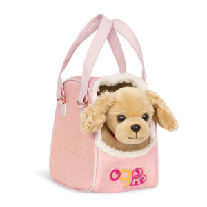 Piesek cocker spaniel w torebce Hop in Dog Carrier Our Generation- sklep z zabawkami online
