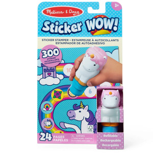 Stempel z naklejkami Sticker Wow Jednorożec Melissa and Doug- sklep z zabawkami online