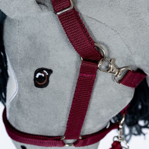 Halter i lina do Hobby Horse akcesoria czerwone- sklep z zabawkami online
