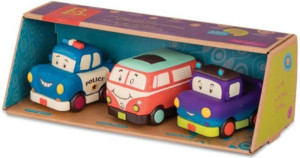 Zestaw 3 autek z napędem mini Wheeee-ls! B.Toys- sklep z zabawkami online