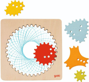 Drewniany spirograf Goki- sklep z zabawkami online