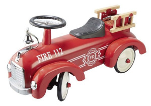 Jeździk retro wóz strażacki FIRE 112 Goki- sklep z zabawkami online
