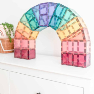Klocki magnetyczne dla dzieci Pastel Mega Pack 202 el Connetix- sklep z zabawkami online