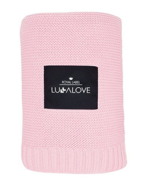 Duży koc bambusowy Candy pink różowy Lullalove- sklep z zabawkami online