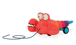Zabawka na sznurku dla dzieci Zdziwiony homarek B.toys- sklep z zabawkami online