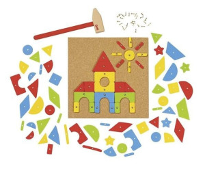 Elementy do przybijania na tablicy korkowej, 118 części, goki basic.- sklep z zabawkami online