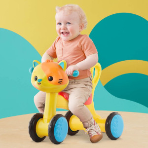 Jeździk dla dzieci 4 koła kot Riding Buddy Cat ride-on B.Toys- sklep z zabawkami online