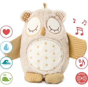 Szumiąca sowa z czujnikiem dźwięku i pozytywką Nighty Night Owl Smart Sensor Cloud b- sklep z zabawkami online