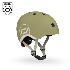 SCOOTANDRIDE Kask XXS-S dla dzieci 1-5 lat Olive- sklep z zabawkami online