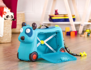 Interaktywna walizka jeździk dla dziecka On the Gogo Woofer Pies B.Toys- sklep z zabawkami online