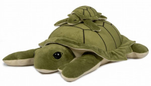 Maskotka obciążeniowa pluszowy żółw terapeutyczny z mini żółwikiem 1,6 kg Astrup- sklep z zabawkami online