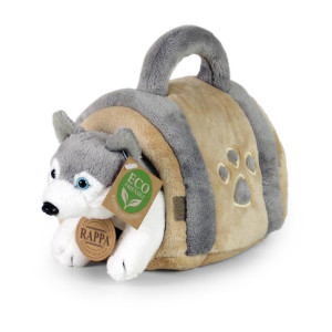 Pluszowy piesek Husky 13 cm w torbie Rappa- sklep z zabawkami online