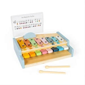 Drewniane pianino ksylofon 2w1 dla dzieci Xylo Piano BigJigs- sklep z zabawkami online